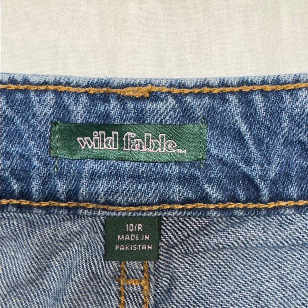 Low Rise Rigid Baggy Jeans Womens 10/31 NWT 90s Skater Style Wide Leg Blue Denim - Picture 3 of 13